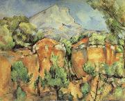 Paul Cezanne La Montagne Sainte-Victoire,vue de Bibemus Spain oil painting artist